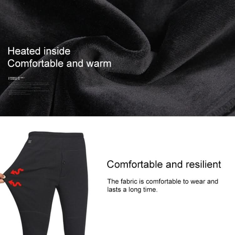 USB Secure Smart Thermostat Hair Hot Pants for Men (Color:Black Size:XXXXXL) Reluova