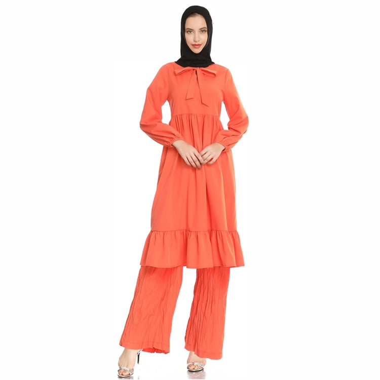 Dress Suit National Style Wide Leg Pants Two Piece Set Reluova