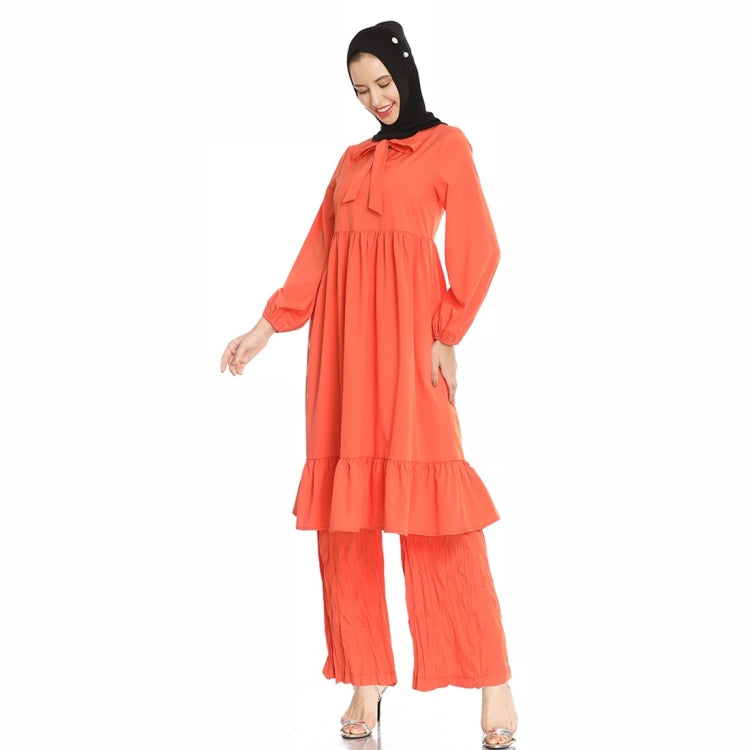 Dress Suit National Style Wide Leg Pants Two Piece Set Reluova