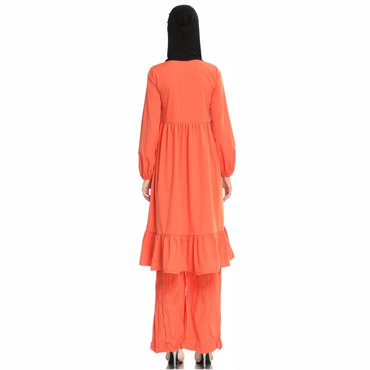 Dress Suit National Style Wide Leg Pants Two Piece Set