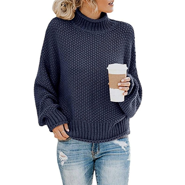 Fashion Thick Thread Turtleneck Knit Sweater, Series 2