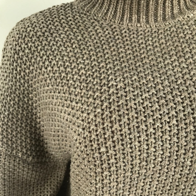 Fashion Thick Thread Turtleneck Knit Sweater, Series 2