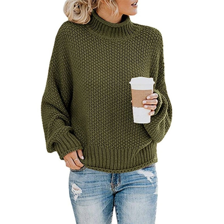 Fashion Thick Thread Turtleneck Knit Sweater, Series 2