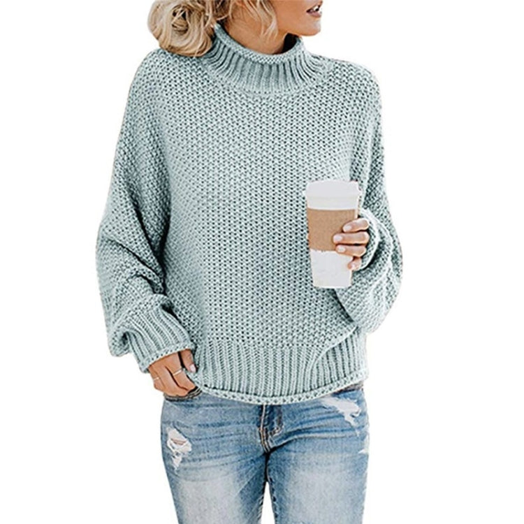 Fashion Thick Thread Turtleneck Knit Sweater, Series 1