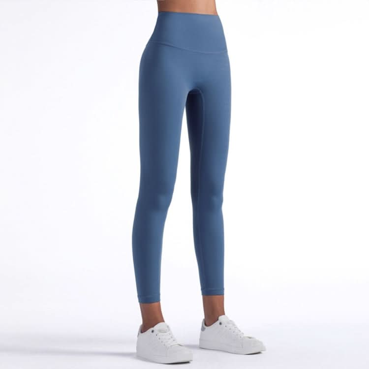 One Piece Sports Fitness Pants Without Embarrassment Line (Color:Tempest Blue Size:M) Reluova