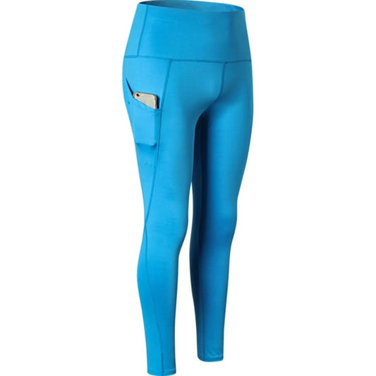 Super High Waist Slant Pocket Stretch Quick Drying Tights (Color:Colorful Gray Size:L), Series 2 Reluova