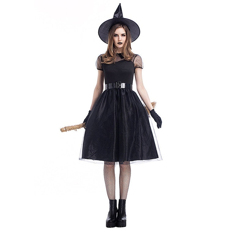 Cosplay Costume Black Gauze Witch Costume Temperament Night Ghost Game Costume My Store