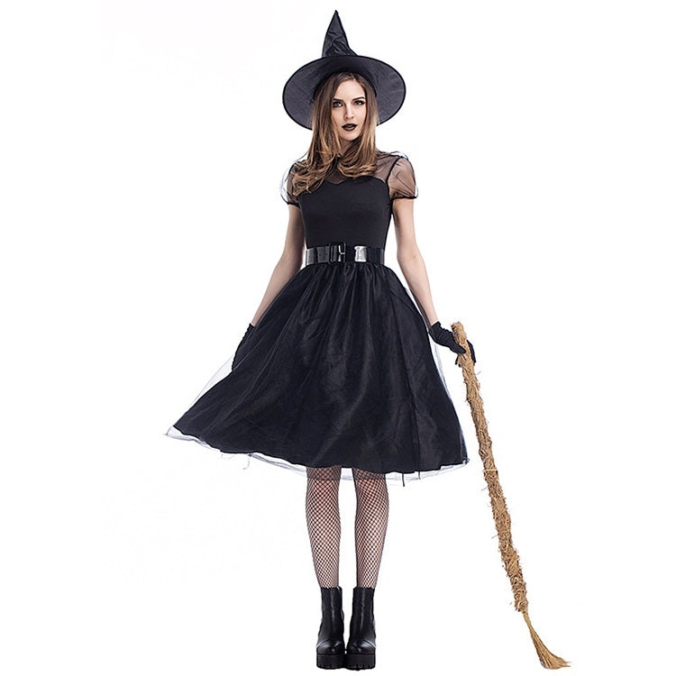 Cosplay Costume Black Gauze Witch Costume Temperament Night Ghost Game Costume My Store