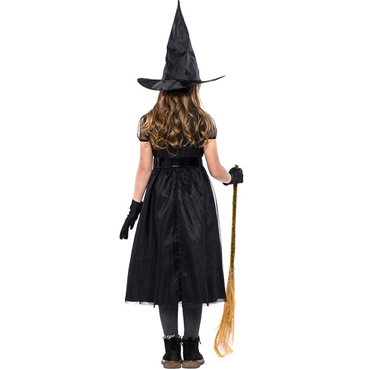 Black Gauze Little Witch Costume, Halloween Cosplay Witch Costume