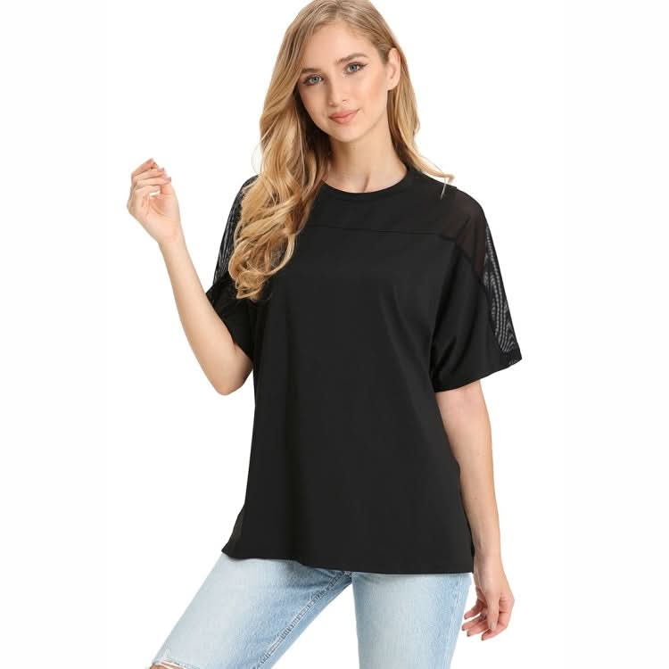 Solid Color Loose Casual Short Sleeve T-Shirt Reluova