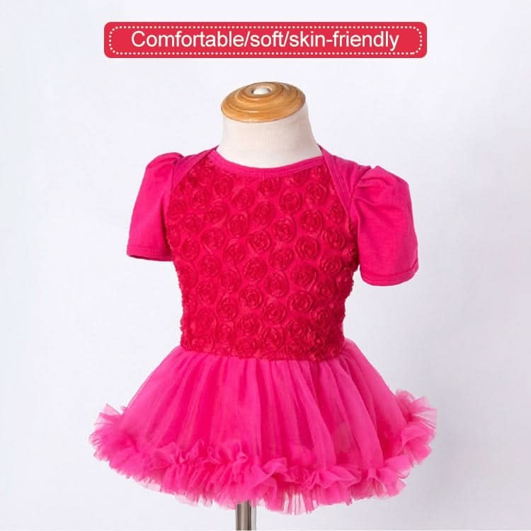 Compound Rose Dress Two-piece Baby Romper Tutu Skirt Reluova