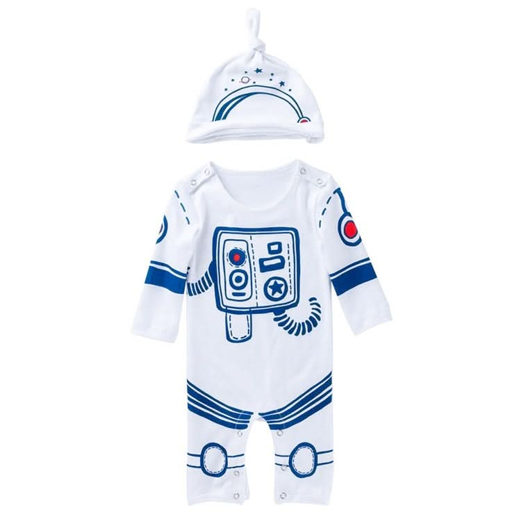 Baby Space Robot Long Sleeve Printed One-piece Suit Reluova