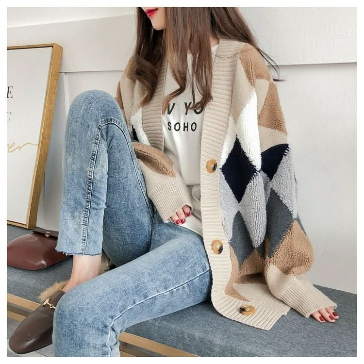 Loose And Lazy Knit Cardigan