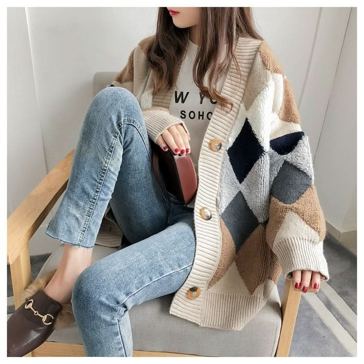 Loose And Lazy Knit Cardigan