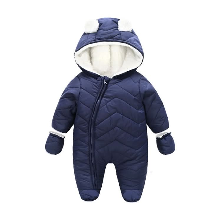 Padded And Fleece Hooded Jumpsuit Reluova