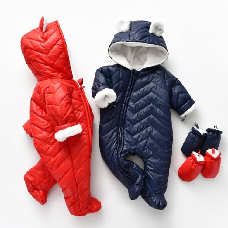 Padded And Fleece Hooded Jumpsuit Reluova