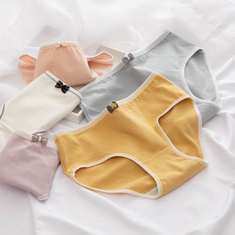 Bowknot Morandi Simple Girly Cotton Panties