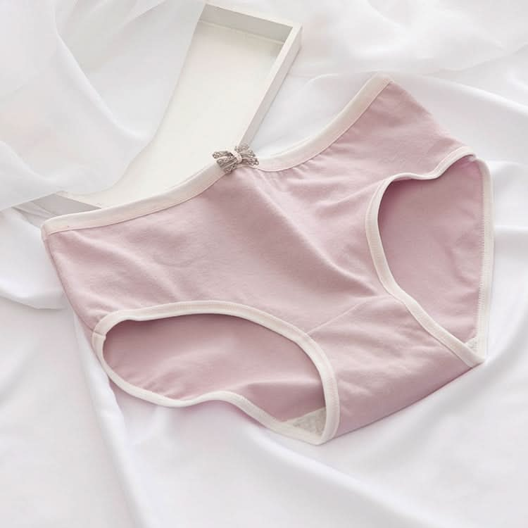 Bowknot Morandi Simple Girly Cotton Panties Reluova