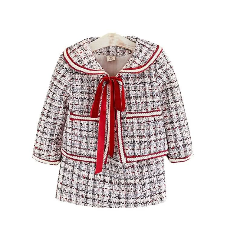 Children Xiaoxiang Style Two-piece Jacket And Skirt Reluova