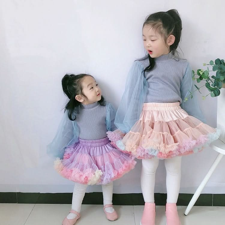 Girls AB Both Sides Wear Tutu Skirt Reluova