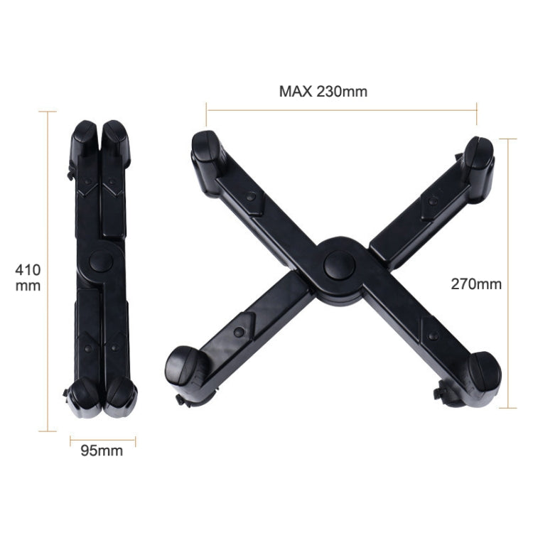 Universal Computer Cases Towers Chassis Host Bracket Five Rounds of adjustable Wide Mobile ABS Plastic Pulley Case Slide Bracket My Store