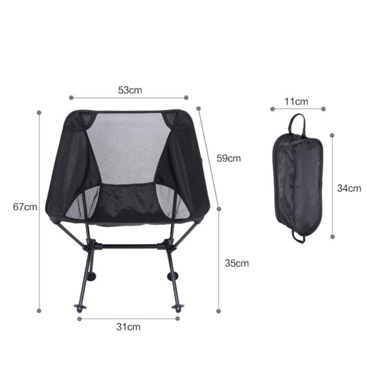 Outdoor Portable Folding Camping Chair Light Fishing Beach Chair Aviation Aluminum Alloy Backrest Recliner Reluova