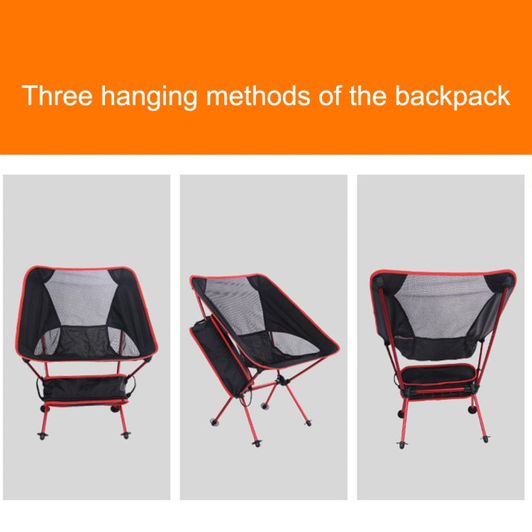 Outdoor Portable Folding Camping Chair Light Fishing Beach Chair Aviation Aluminum Alloy Backrest Recliner Reluova