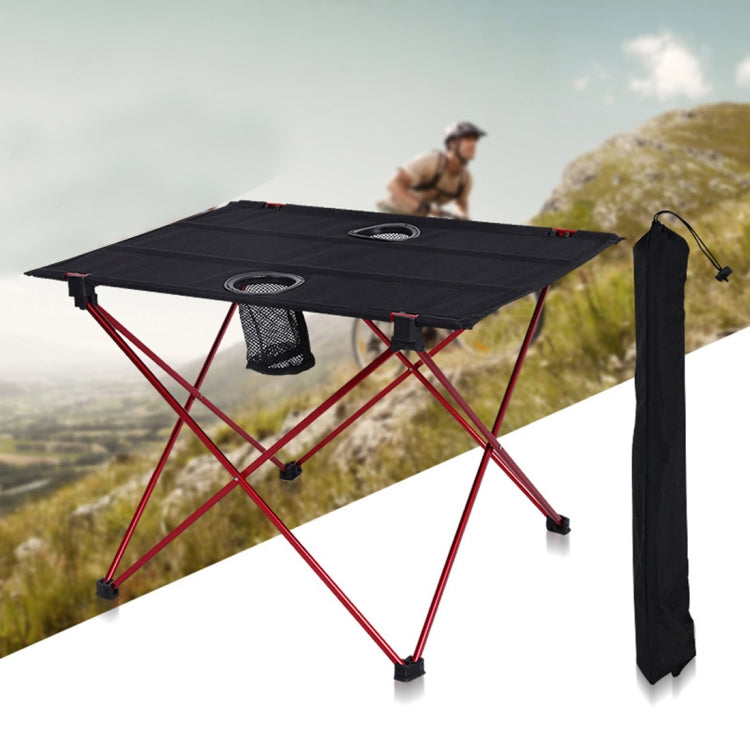 Outdoor Camping Portable Light Folding Table Oxford Cloth Aviation Aluminum Picnic Barbecue Table Reluova