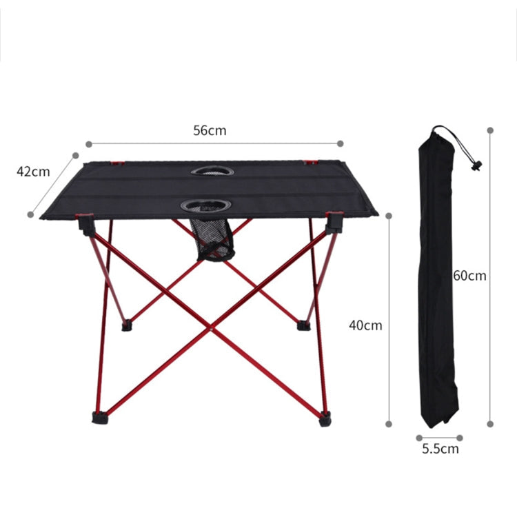 Outdoor Camping Portable Light Folding Table Oxford Cloth Aviation Aluminum Picnic Barbecue Table Reluova