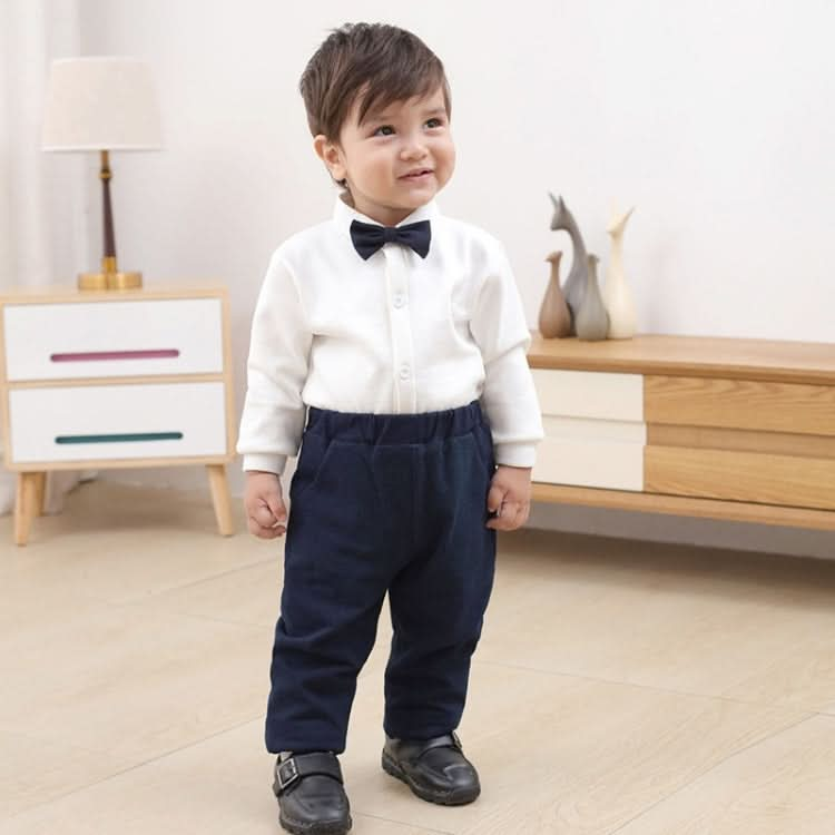 Baby Boy Gentleman Style Shirt Vest Pants Three-piece Set Reluova