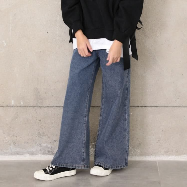 Girl Plus Velvet Loose Broad Leg Sagging Straight Pants Jeans Reluova