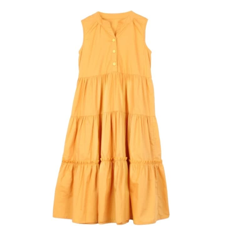 Girls Sleeveless Stitching Dress Reluova