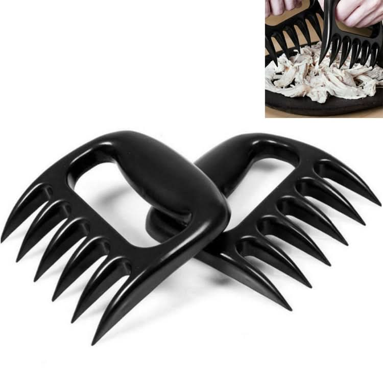 2 PCS Bear Claw Shaped Barbecue Fork Chicken Shredded Hand Anti-skid Creative Kitchen Fork Claw Meat Claw Splitter-Reluova