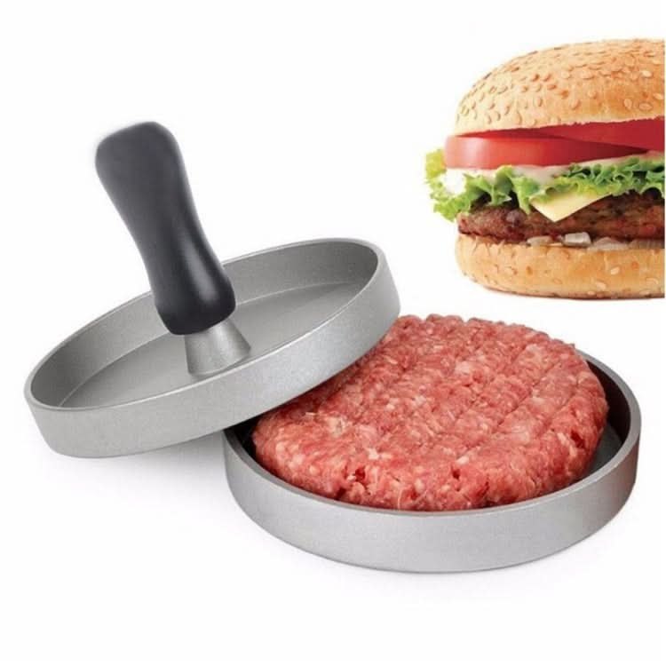 Household Food Grade Aluminum Alloy Kitchen Non-stick Coating Pressure Meat Patty Cake Hamburger Mold with 40 PCS Sided Silicone Papers - Reluova