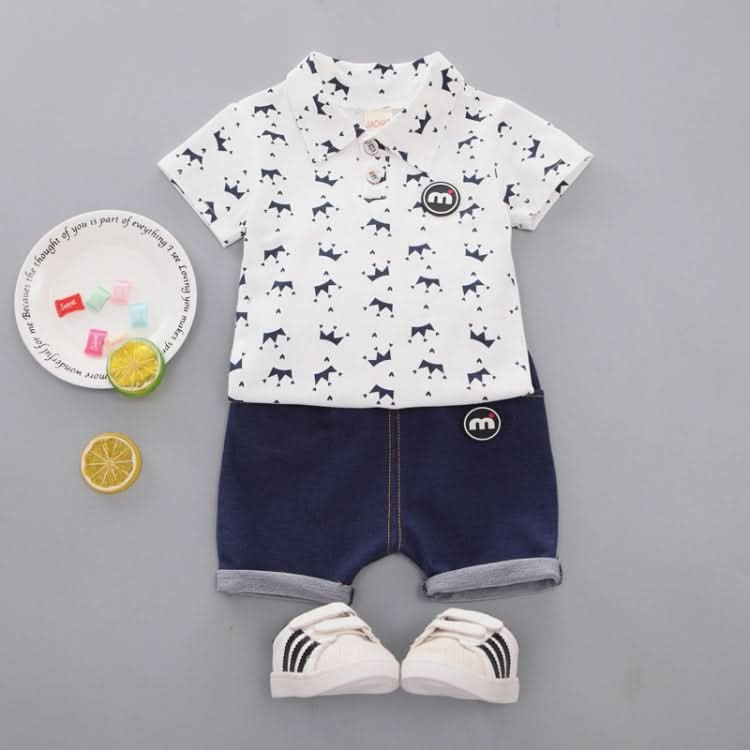 Childrens Two-piece Summer Crown Shirt For Boys Reluova