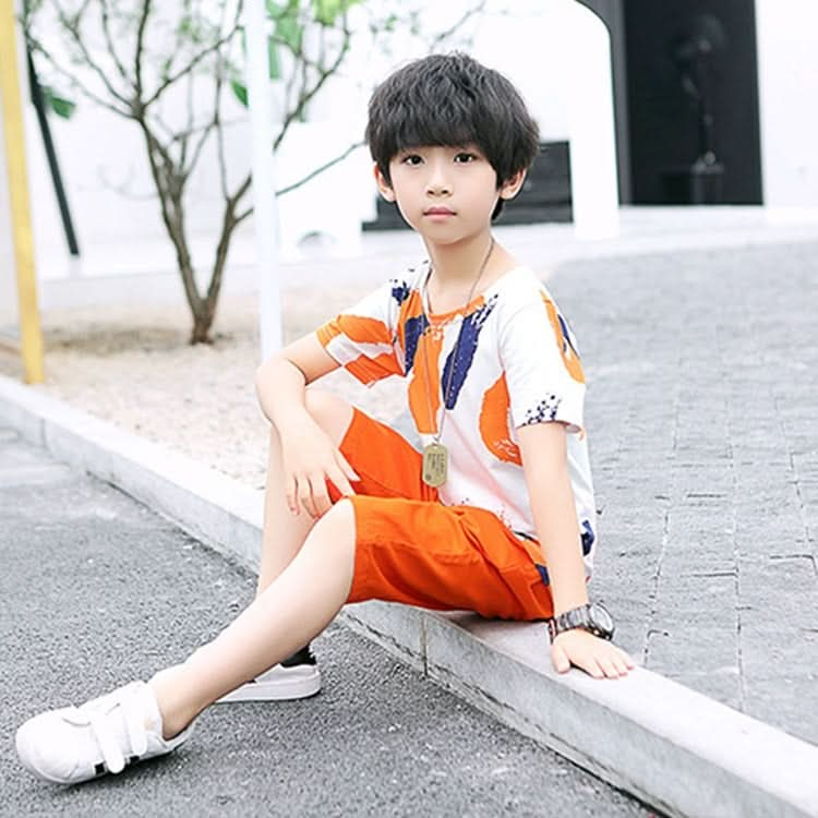 Summer Childrens Fashion Suit Short-sleeved Casual Pants Sportswear Reluova