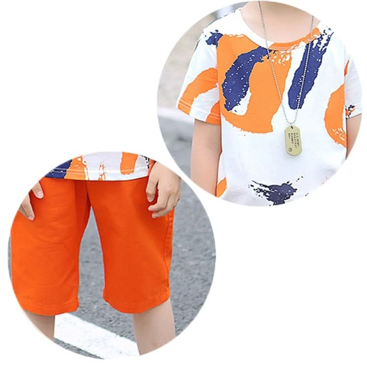 Summer Childrens Fashion Suit Short-sleeved Casual Pants Sportswear Reluova