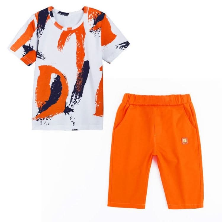 Summer Childrens Fashion Suit Short-sleeved Casual Pants Sportswear Reluova