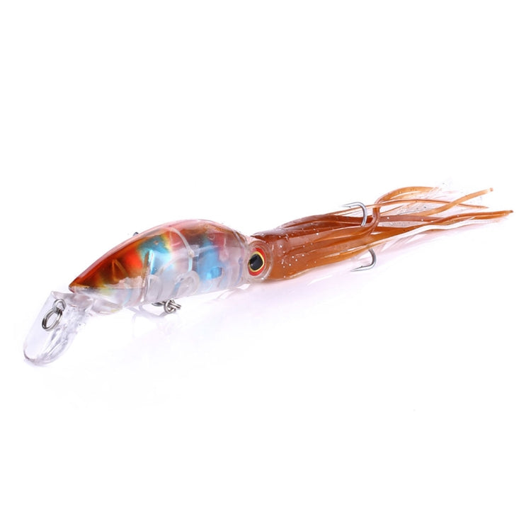 HENGJIA JIZ002 10cm/16.6g 8 PCS Big Octopus Squid Shaped Hard Baits Long Shot Fishing Lures Tackle Baits Fit Sea Fishing and Freshwater Fishing,Bagged