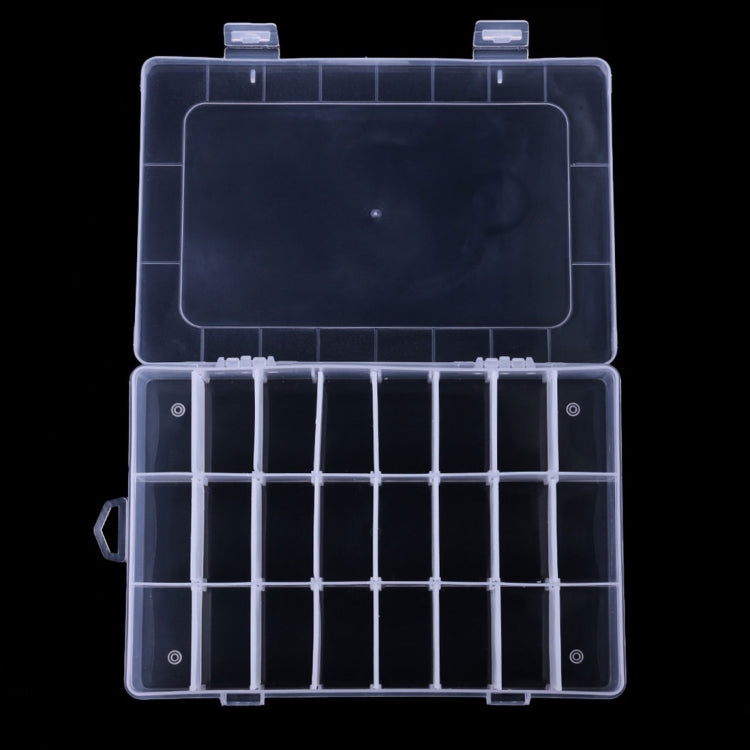 HENGJIA qt022 Twenty Four Grid Waterproof Multifunction Fishing Tool Gear Storage Transparent Fishing Tackle Box Reluova