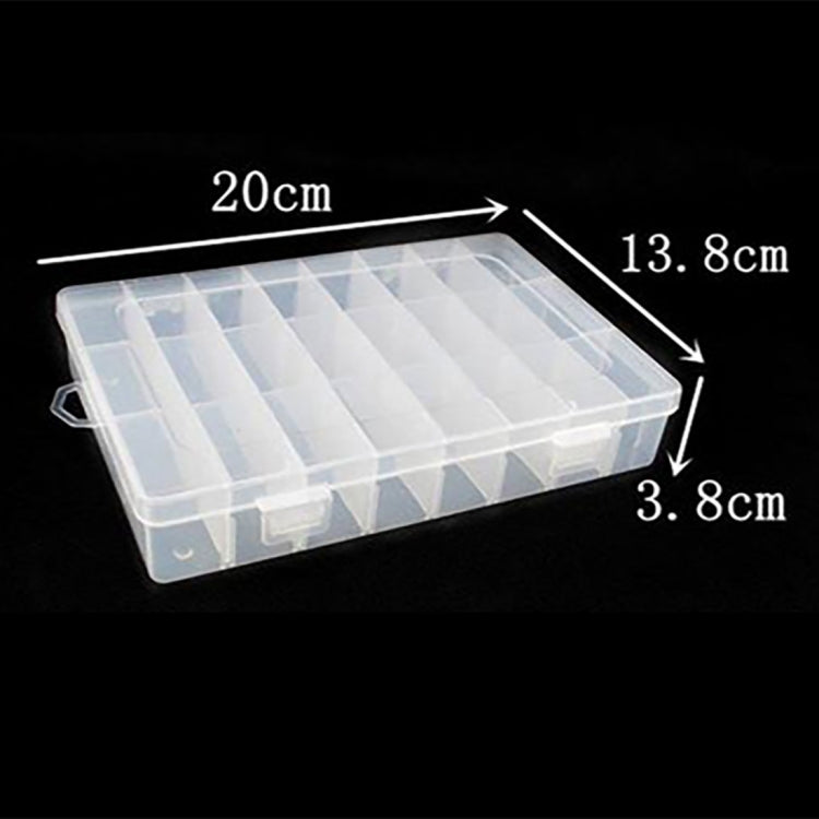 HENGJIA qt022 Twenty Four Grid Waterproof Multifunction Fishing Tool Gear Storage Transparent Fishing Tackle Box Reluova