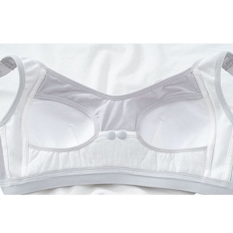 Front Button Cotton Breastfeeding Underwear Breathable Pregnancy Bra without Steel Ring Reluova