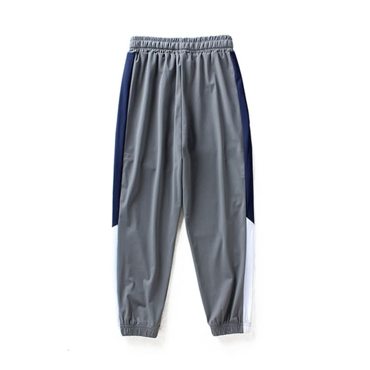 Boys Ice Silk Breathable Thin Trousers Mosquito-proof Pants (Color:Grey Size:120cm) Reluova