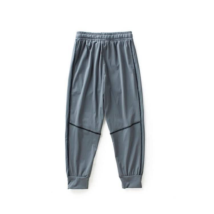 Boys Ice Silk Thin Trousers Mosquito-proof Pants (Color:Navy Blue Size:150cm) Reluova