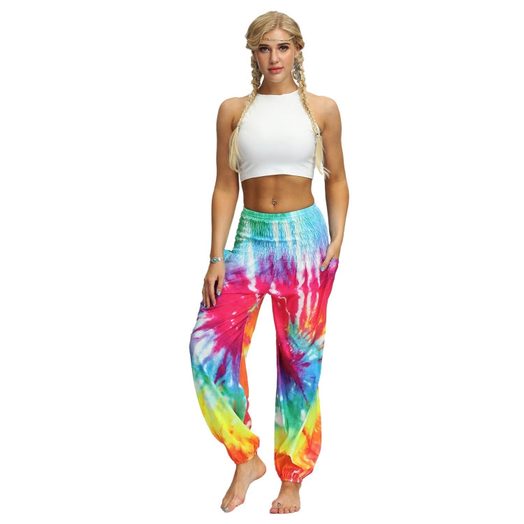 Tie-dye Gradient Beach Holiday Bloomers Suit Reluova