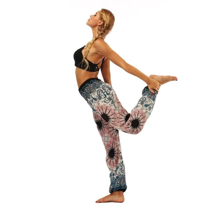 Women printed sports loose yoga pants Reluova