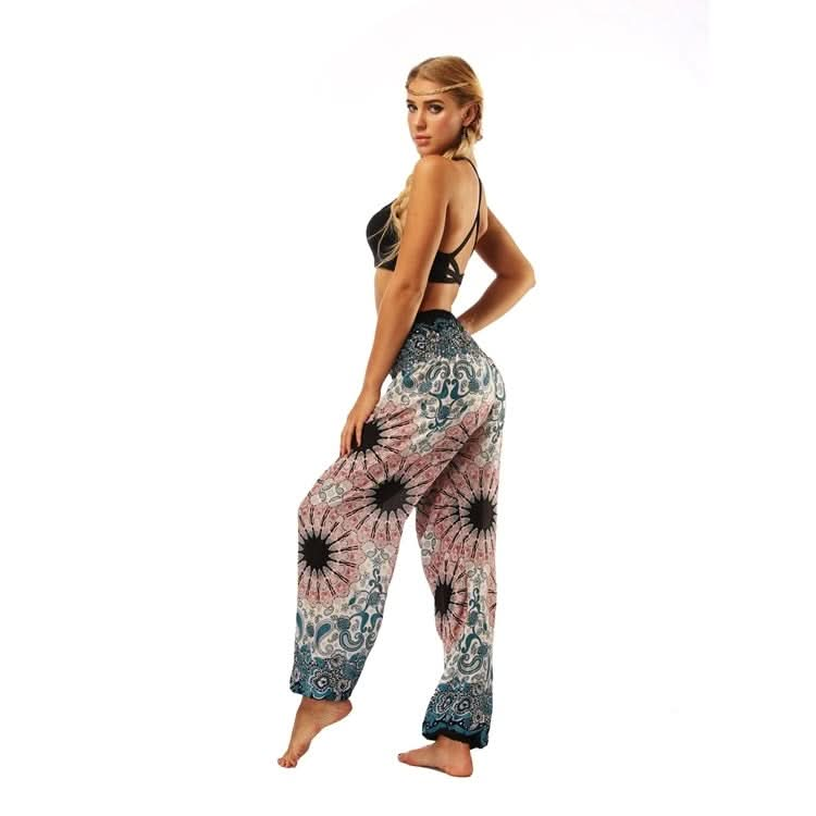 Women printed sports loose yoga pants Reluova