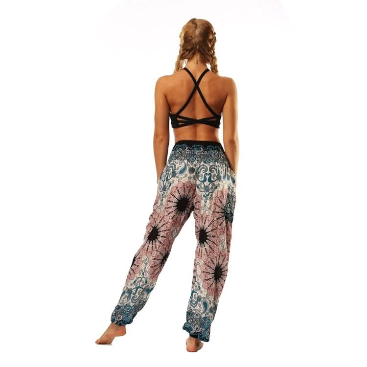 Women printed sports loose yoga pants Reluova